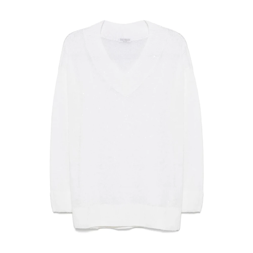 Knitwear > V-neck Knitwear - - Brunello Cucinelli - Modalova