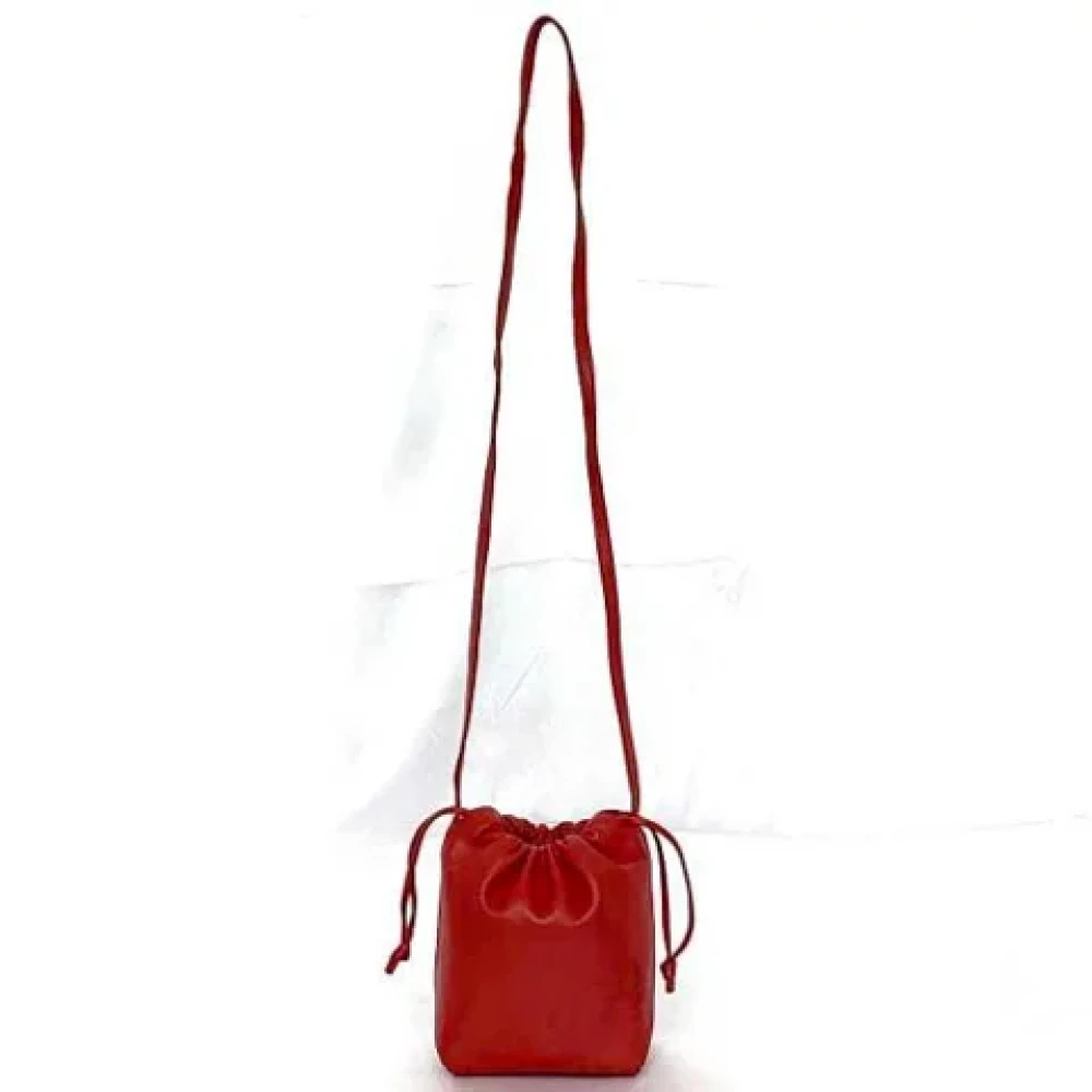 Loewe Pre-owned Leather crossbody-bags Red Dames