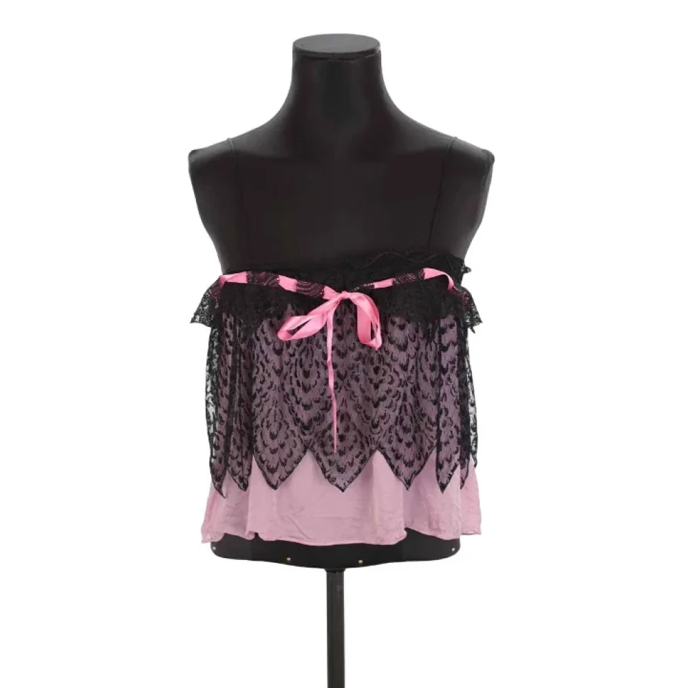 Yves Saint Laurent Vintage Pre-owned Silk tops Pink Dames