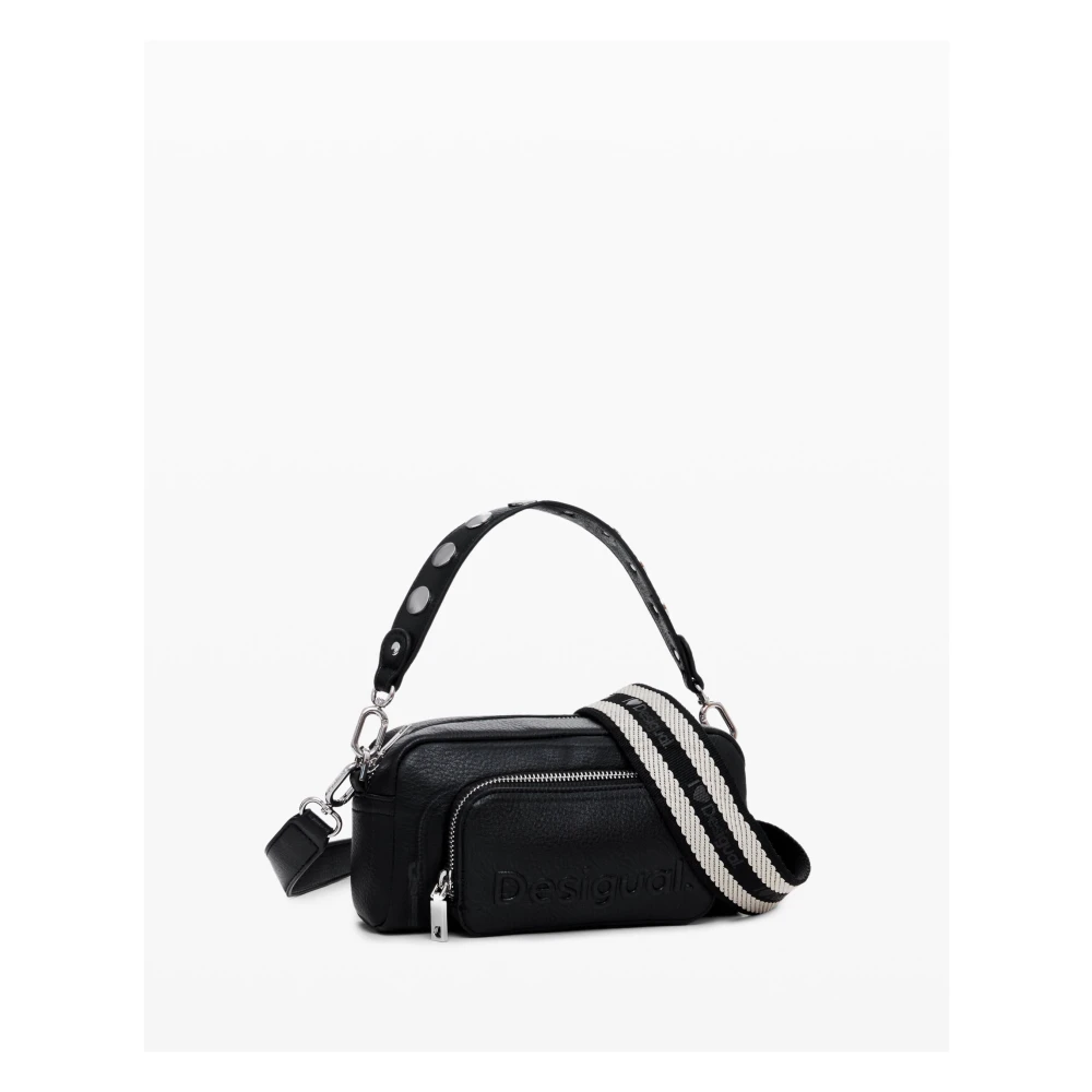 Desigual Zwarte Schoudertas Zippée Black Dames