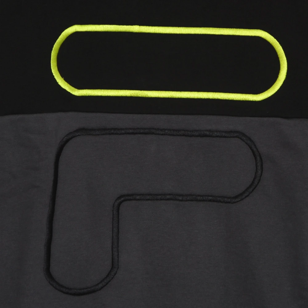 Fila Geblokkeerde Crew Sweatshirt Lichtgewicht Lente Stijl Multicolor Heren
