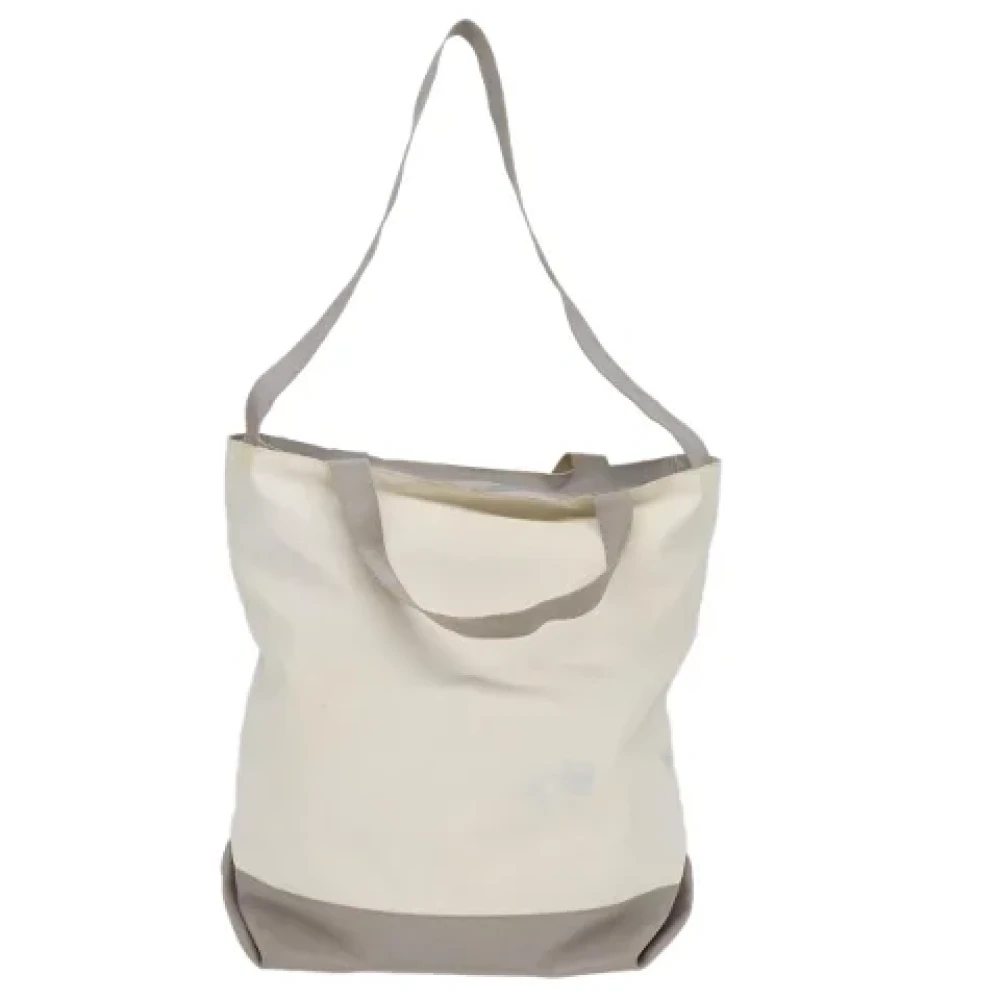 Chanel Vintage Pre-owned Canvas totes White Dames