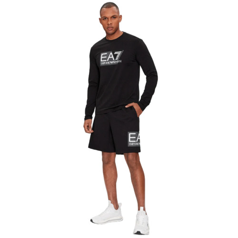 Emporio Armani EA7 Zwarte 3Dps63 Pj05Z Shorts Black Heren