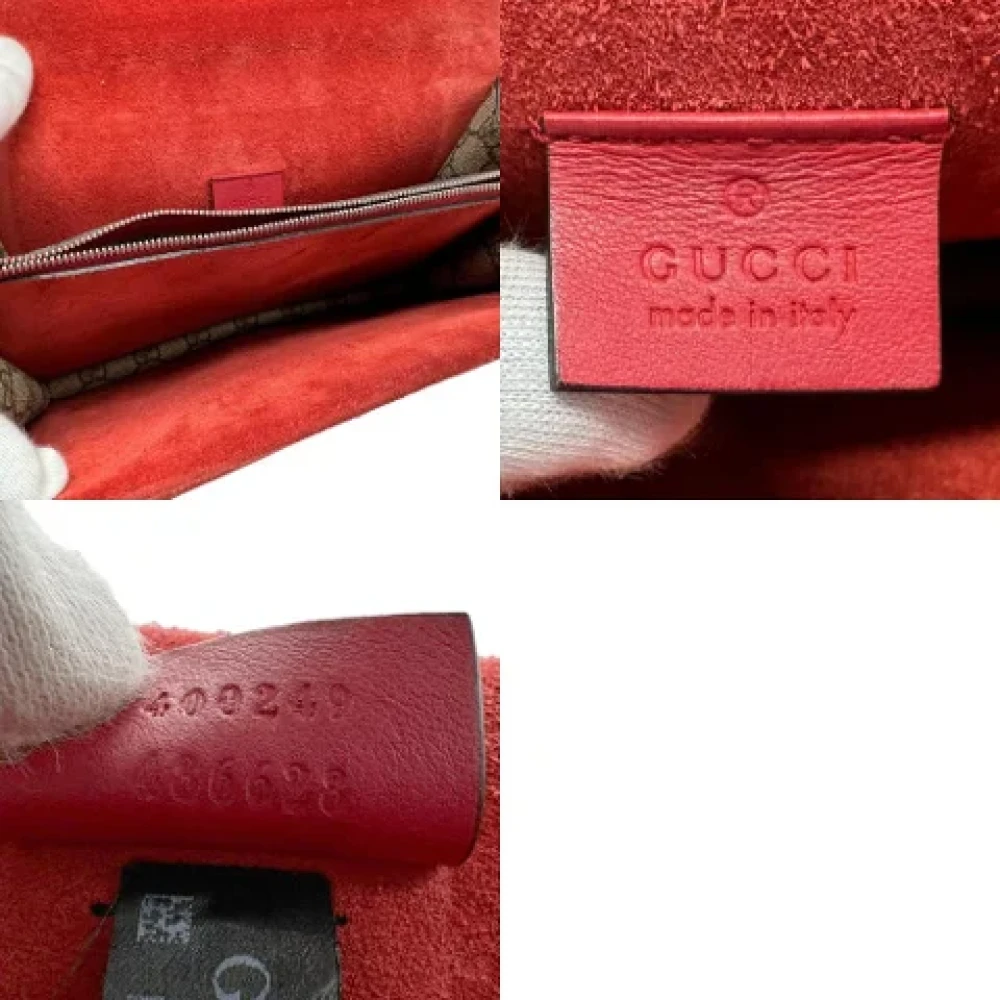 Gucci Vintage Pre-owned Fabric gucci-bags Brown Dames
