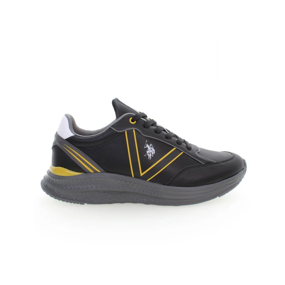 U.s. Polo Assn. Men's Black Sneakers, 11 Uk, Best Price Trainers