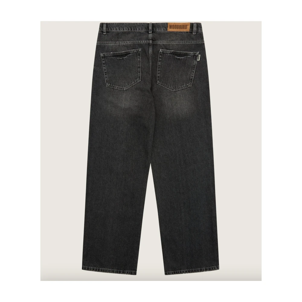 Woodbird Beton Jeans Black Heren