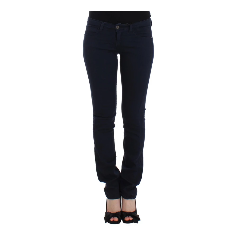 Costume National Blauwe Straight Leg Denim Vreugde Blue Dames