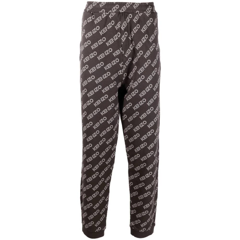 Kenzo Men's Black Monogram Jogging Bottoms