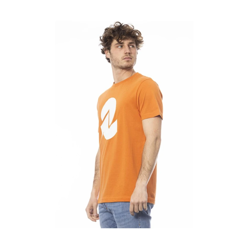 Invicta Oranje Logo Print Tee Orange Heren