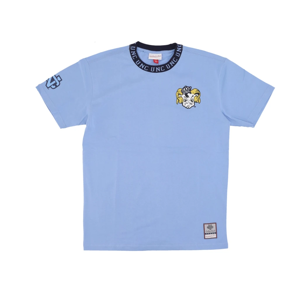 Mitchell & Ness Vintage Logo Tee North Carolina Tar Heels Blue Heren