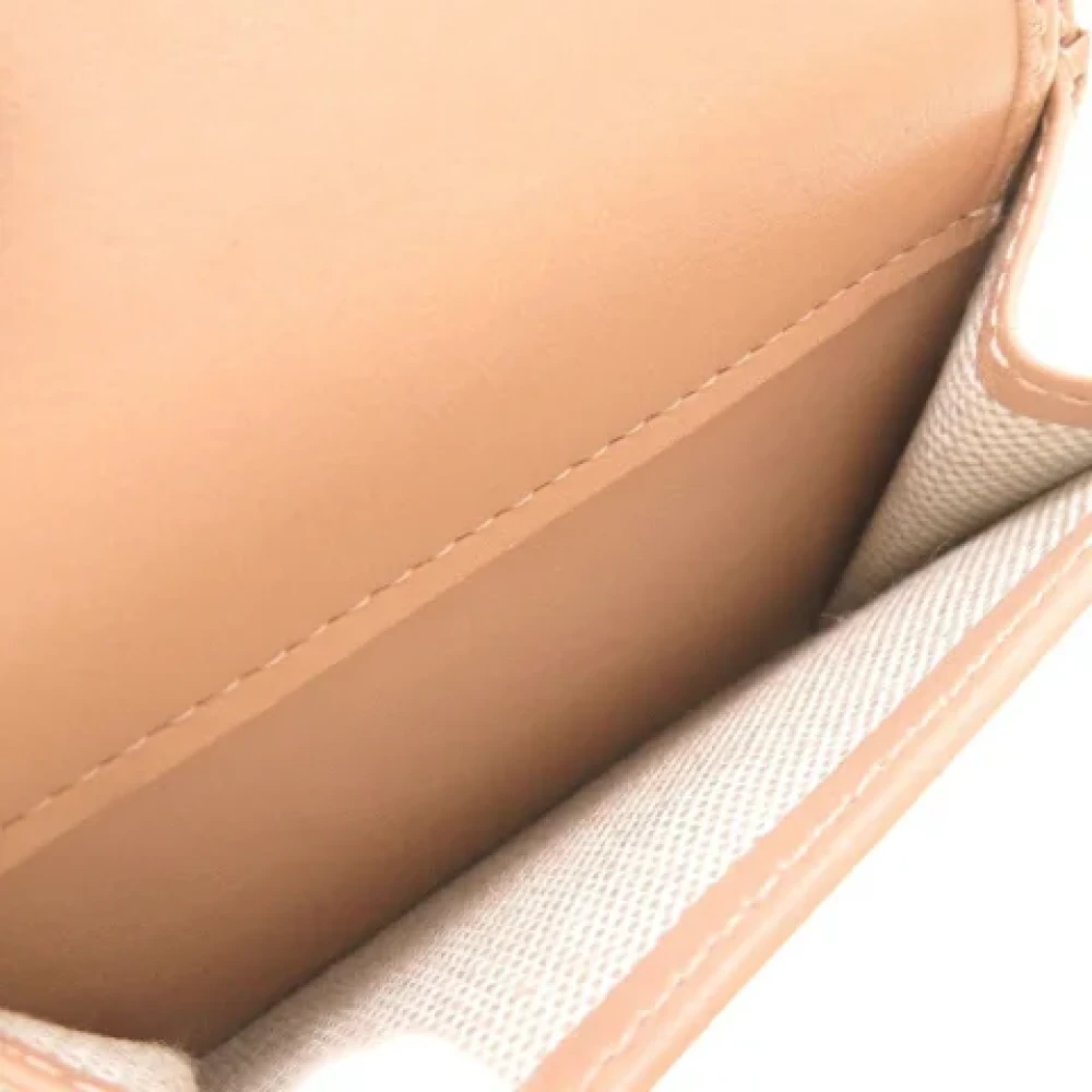 Jimmy Choo Pre-owned Leather wallets Beige Dames