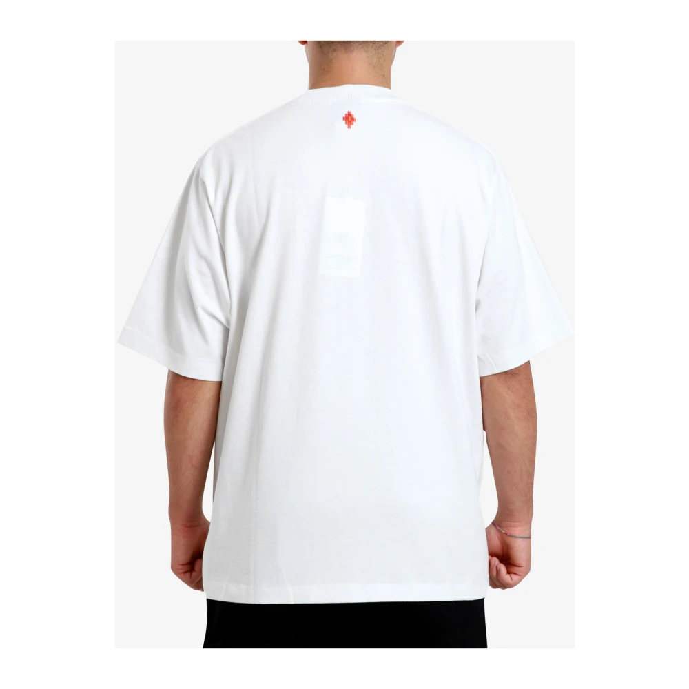 Marcelo Burlon Witte T-shirts en Polos met Grafische Print White Heren
