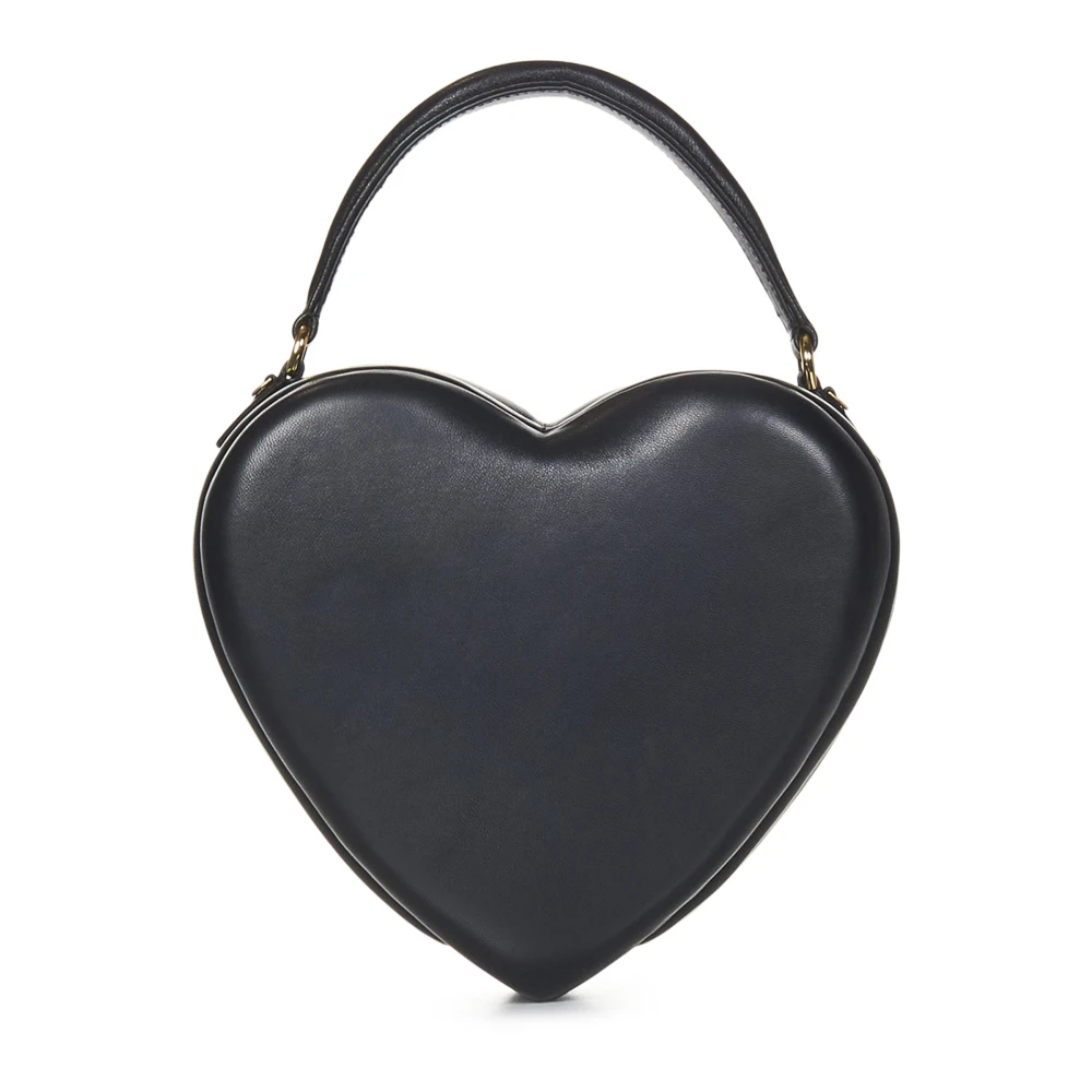 Moschino Zwarte Hartvormige Handtas Black Dames