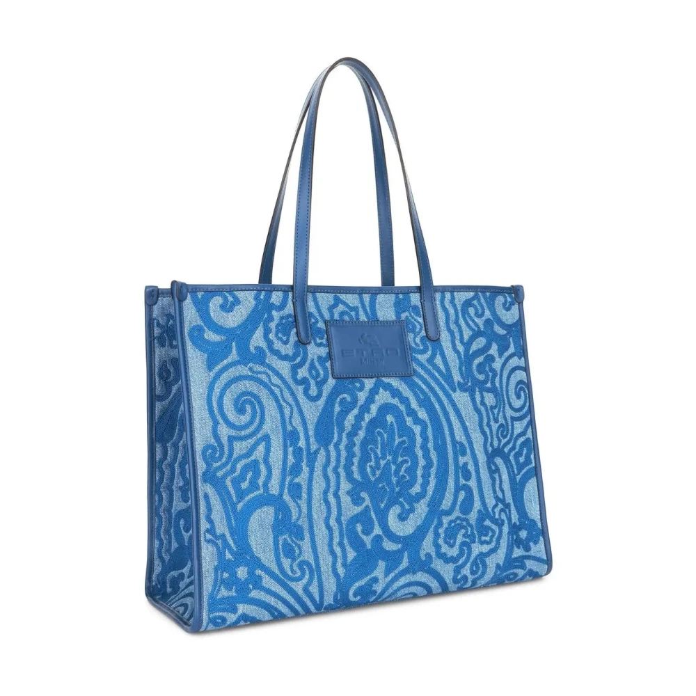 ETRO Blauwe Casual Tote Tas Blue Dames