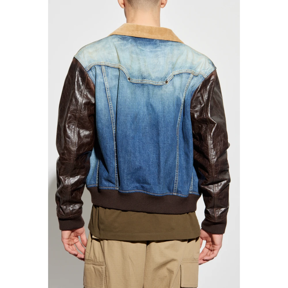 Dsquared2 Jas gemaakt van gecombineerde materialen Blue Heren
