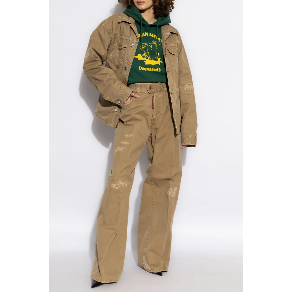 Dsquared2 Shirt met riem Beige Dames