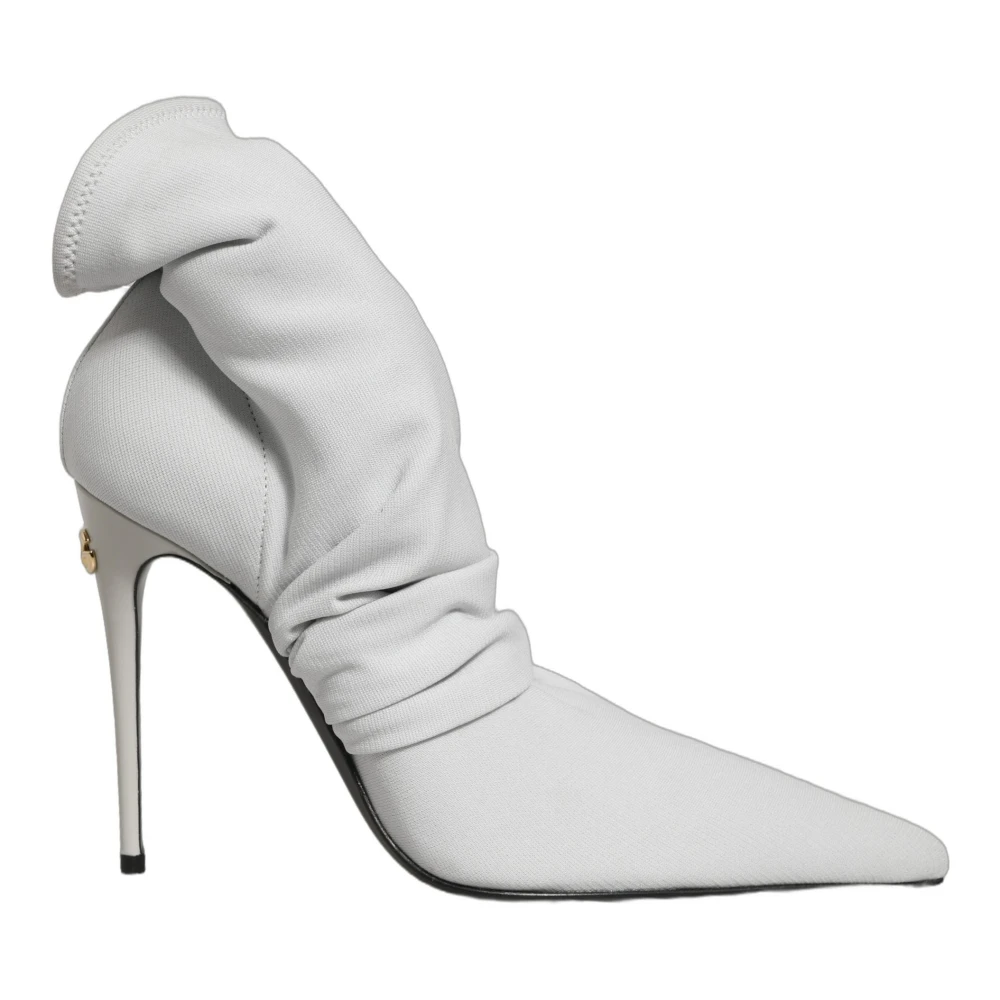 Dolce & Gabbana Women's Gray Ankle Boots - Heeled Boots - 4 Uk - Shoes