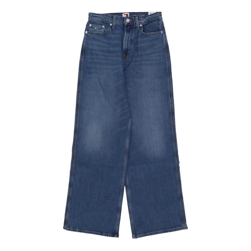 Tommy Hilfiger Donkere Denim Hoge Taille Jeans Blue Dames