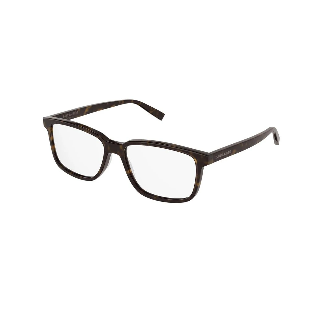 Saint Laurent Men's Brown Havana Transparent Eyeglasses Sl 458 Model