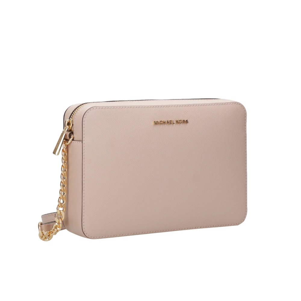 Michael Kors Roze Saffiano Leren Schoudertas Pink Dames