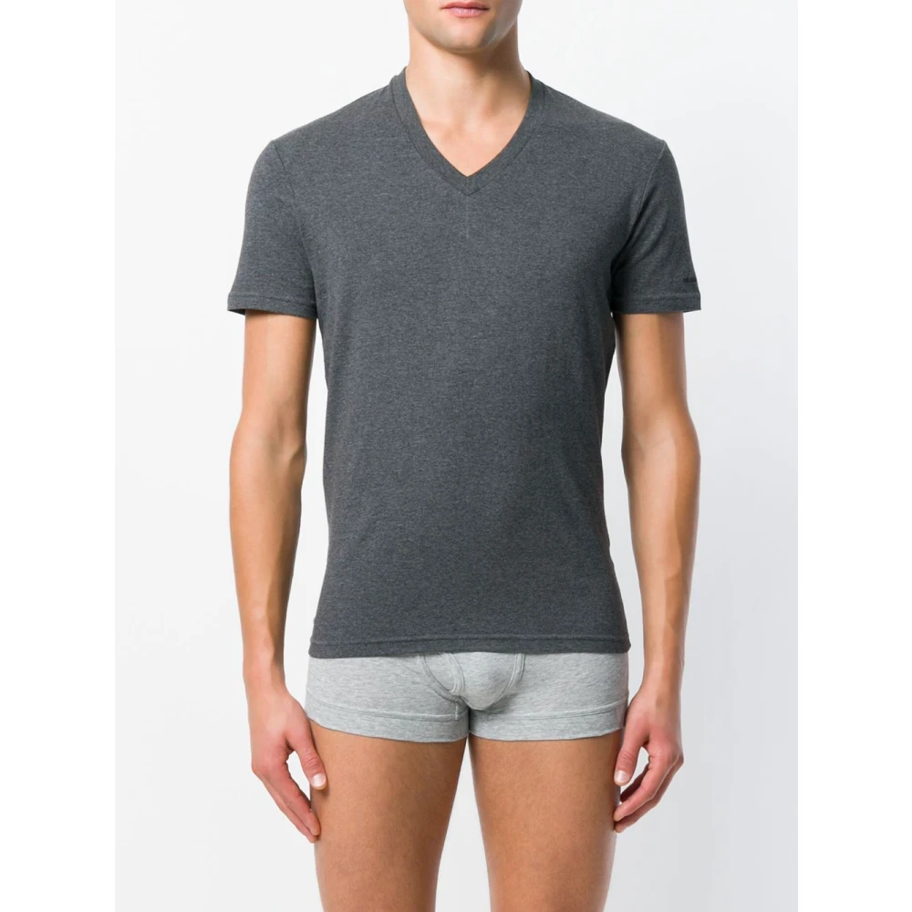 Dsquared2 Grijze T-shirts en Polo's Katoenmix Gray Heren