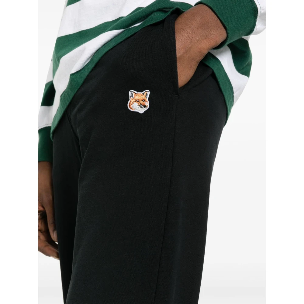 Maison Kitsuné Trousers Black Heren