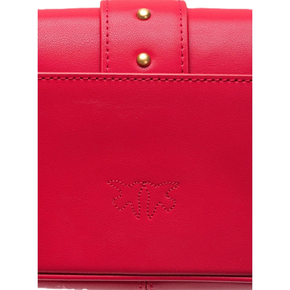 pinko Leren tassen voor vrouwen Red Dames