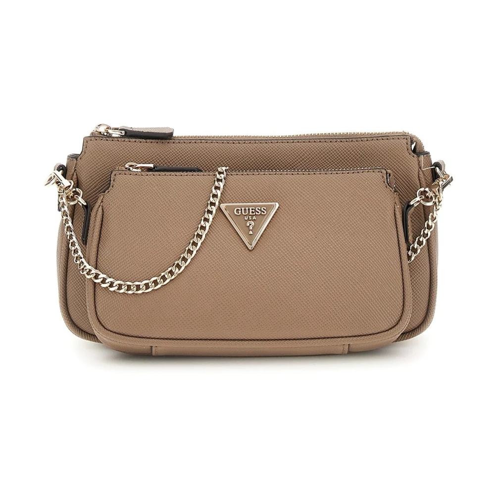 Guess Stijlvolle Crossbody Handtas Beige Dames