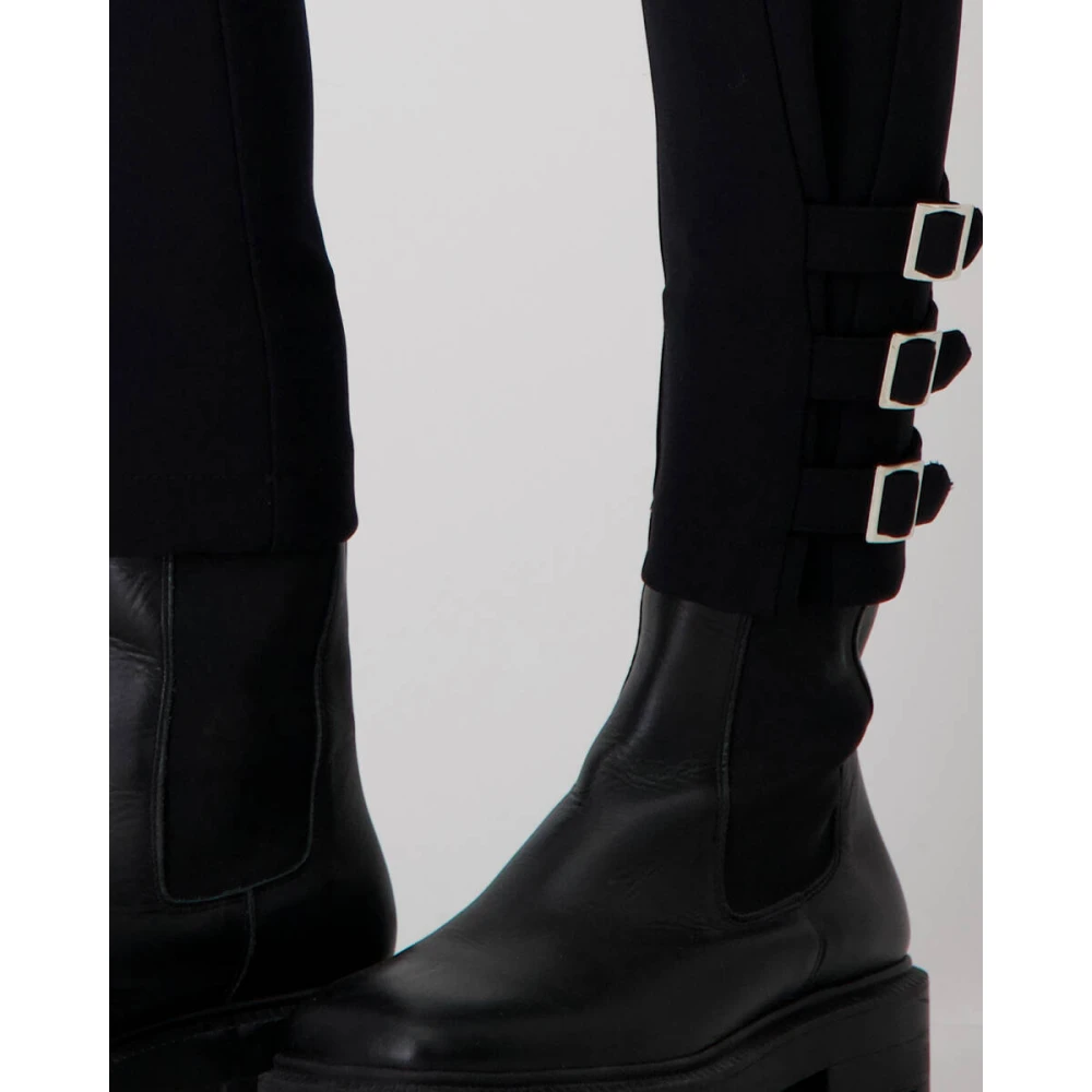 monari Cargo Zwarte Broek 807793 Black Dames