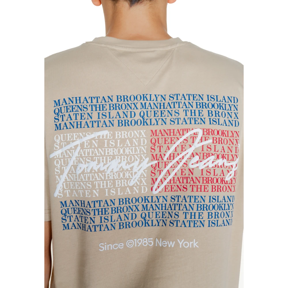 Tommy Jeans Vintage DNA Heren T-shirt Beige Heren