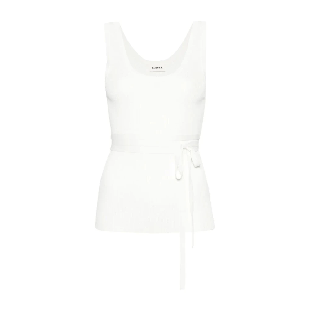 P.a.r.o.s.h. Witte Gebreide Trui White Dames