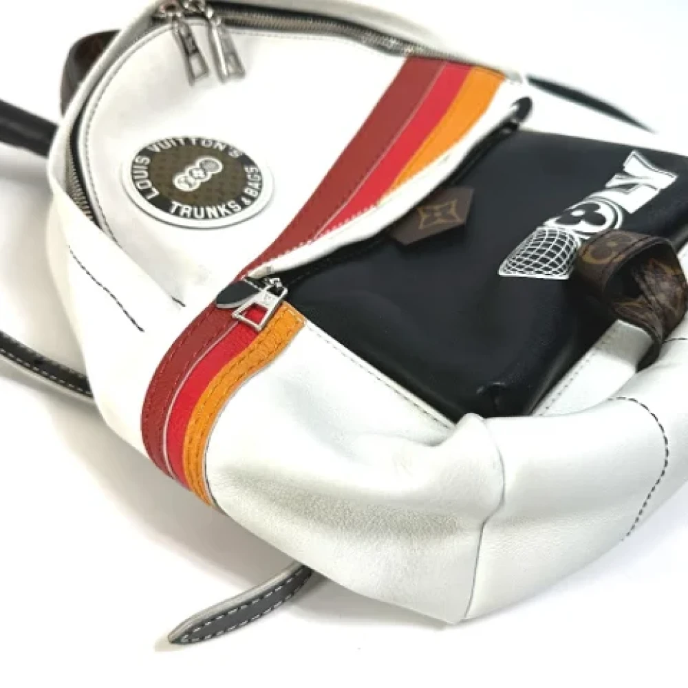 Louis Vuitton Vintage Pre-owned Leather shoulder-bags White Dames