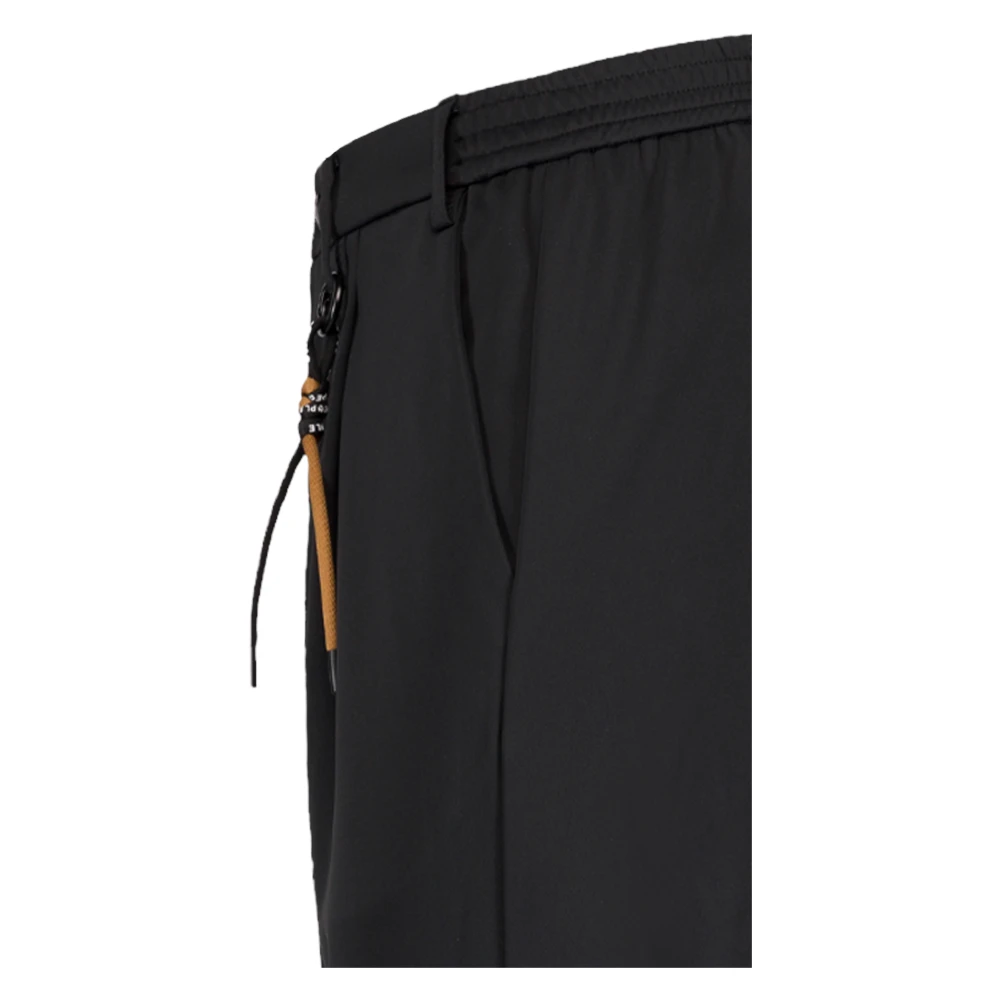 People of Shibuya Technische comfortbroek met zakken Black Heren