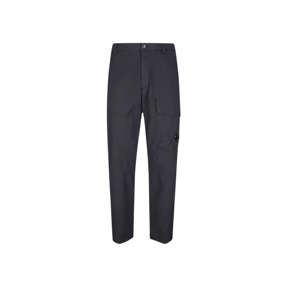 C.p. Company Men's Blue Tapered Trousers - Straight Trousers - Xl - Trousers