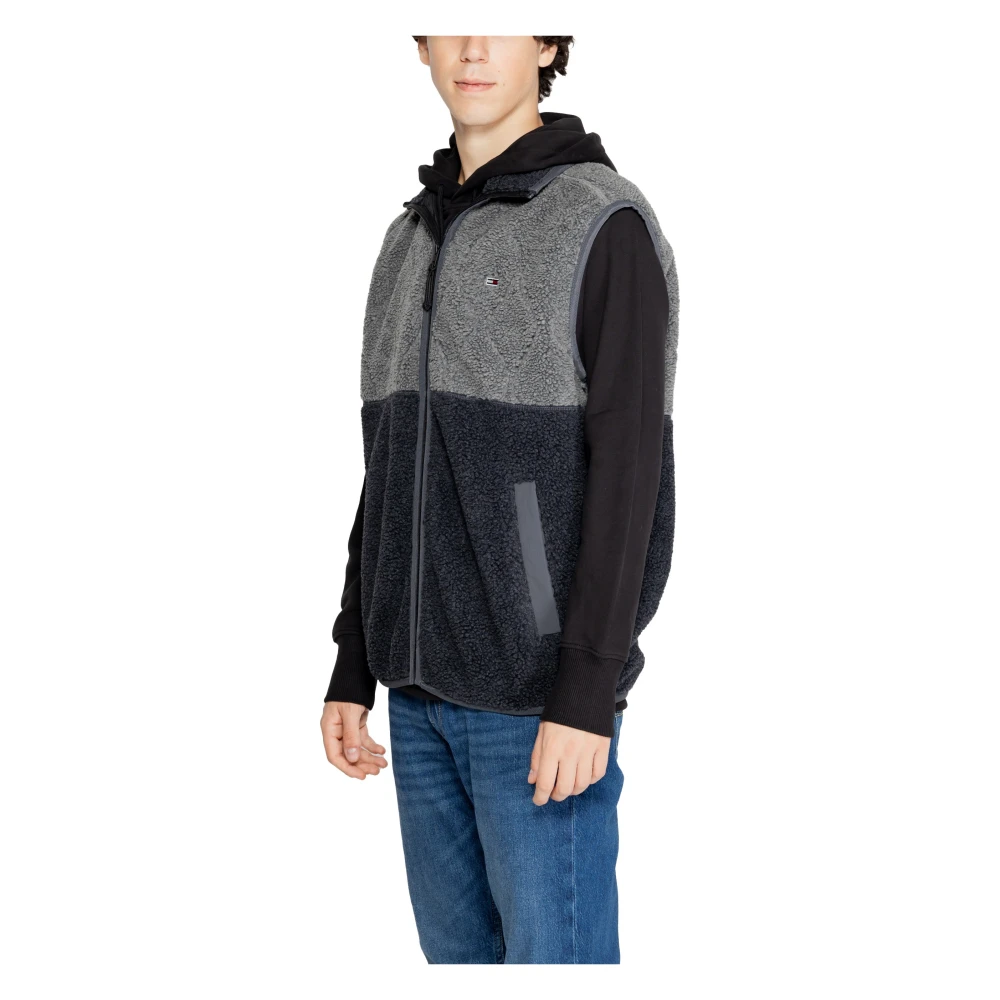 Tommy Hilfiger Zwarte Hooded Ritsjas Multicolor Heren