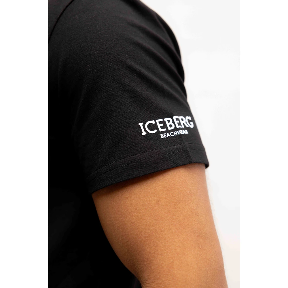 Iceberg Verticaal Logo T-shirt Wit Heren White Heren