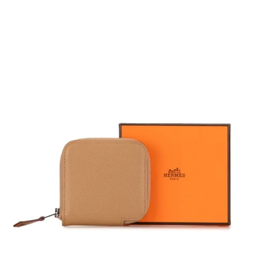 Hermès Vintage Pre-owned Leather wallets Brown Dames