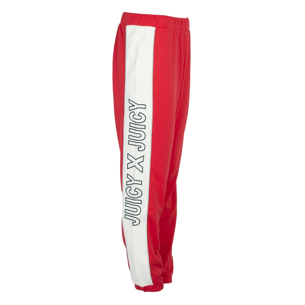 Juicy Couture Elastische Taille Sweatpants Red Dames