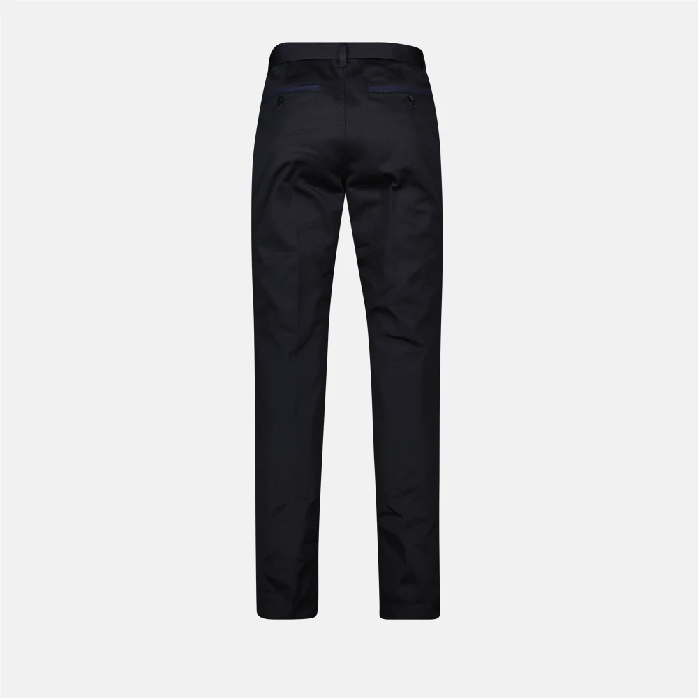 Sacai Navy Blauwe Chino Broek Blue Heren