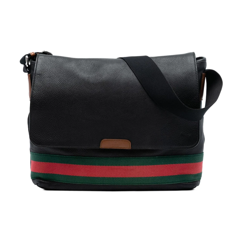 Gucci Vintage Women's Black Pre-Owned Messenger Bag