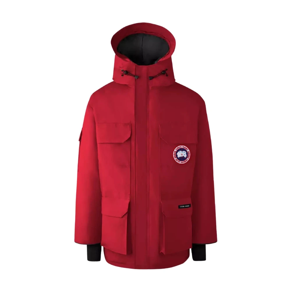 Canada Goose Men's Red Down Jackets, L, Expedition Parka
