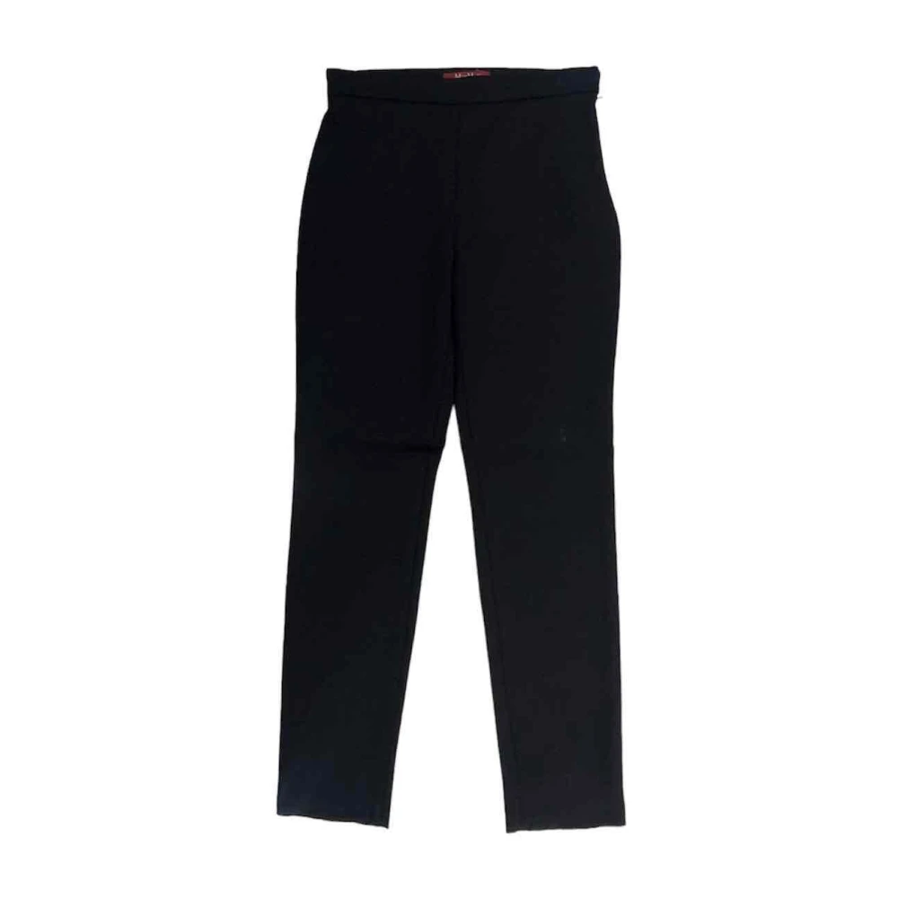 Max Mara Jersey Scuba Broek Black Dames