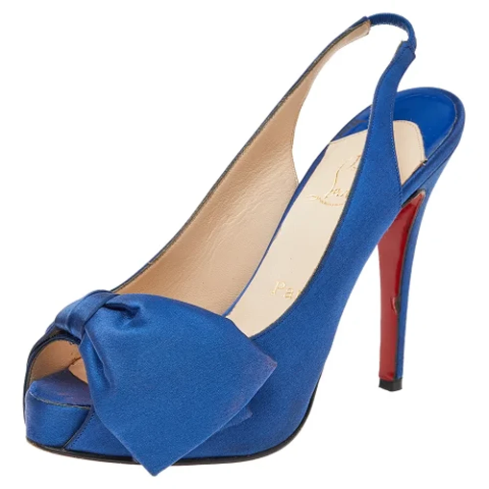 Pre owned Satin sandales Christian Louboutin Pre owned Femme Miinto