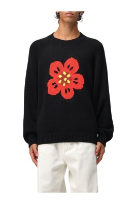 floral-knit-sweater