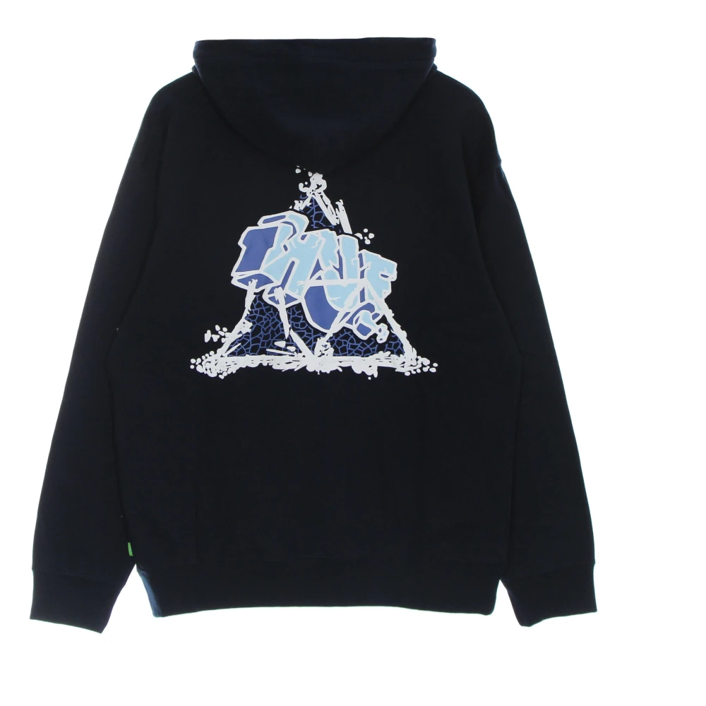 HUF Navy Hoodie met lange mouwen en kangoeroezak Blue Heren