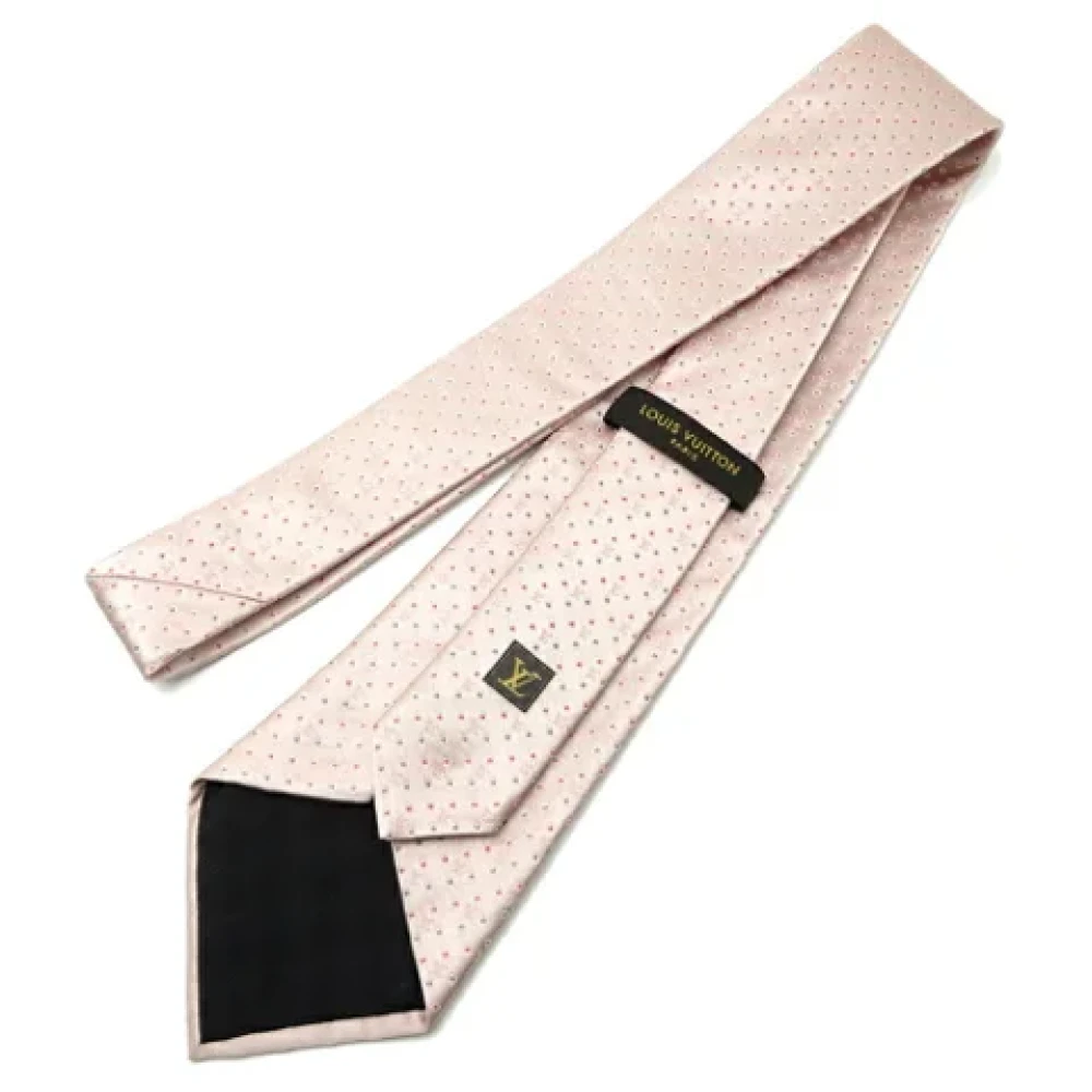 Louis Vuitton Vintage Pre-owned Silk home-office Pink Heren