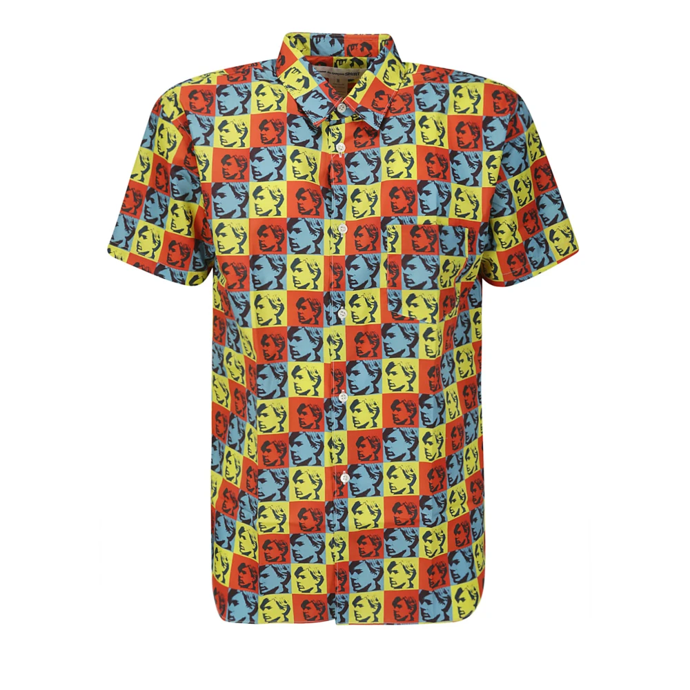 Comme des Garçons Katoenen Bedrukte Poplin Volledige Print Shirt Multicolor Heren