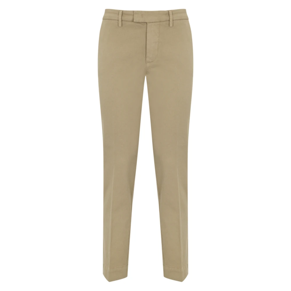 Re-Hash Chino Broek Sand Slim Fit Cropped Beige Heren