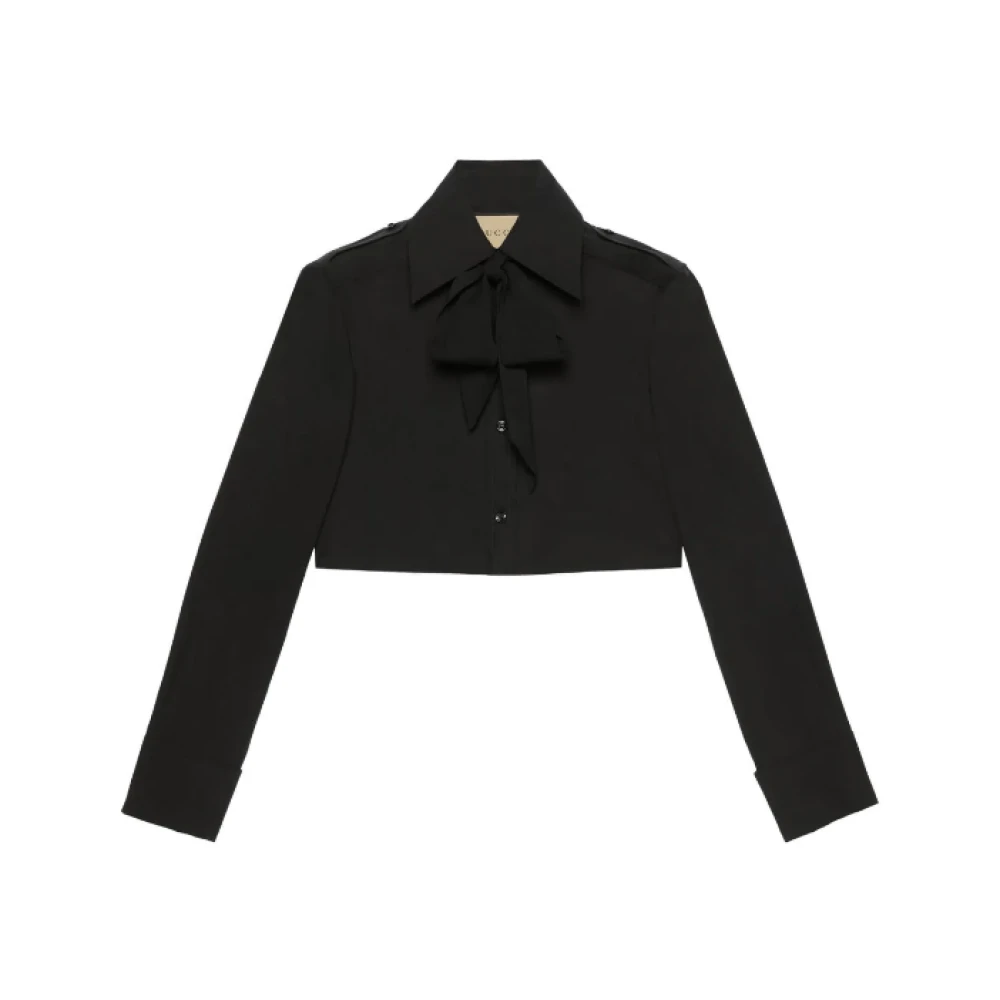 Gucci Cotton Light Jacket Black Dames