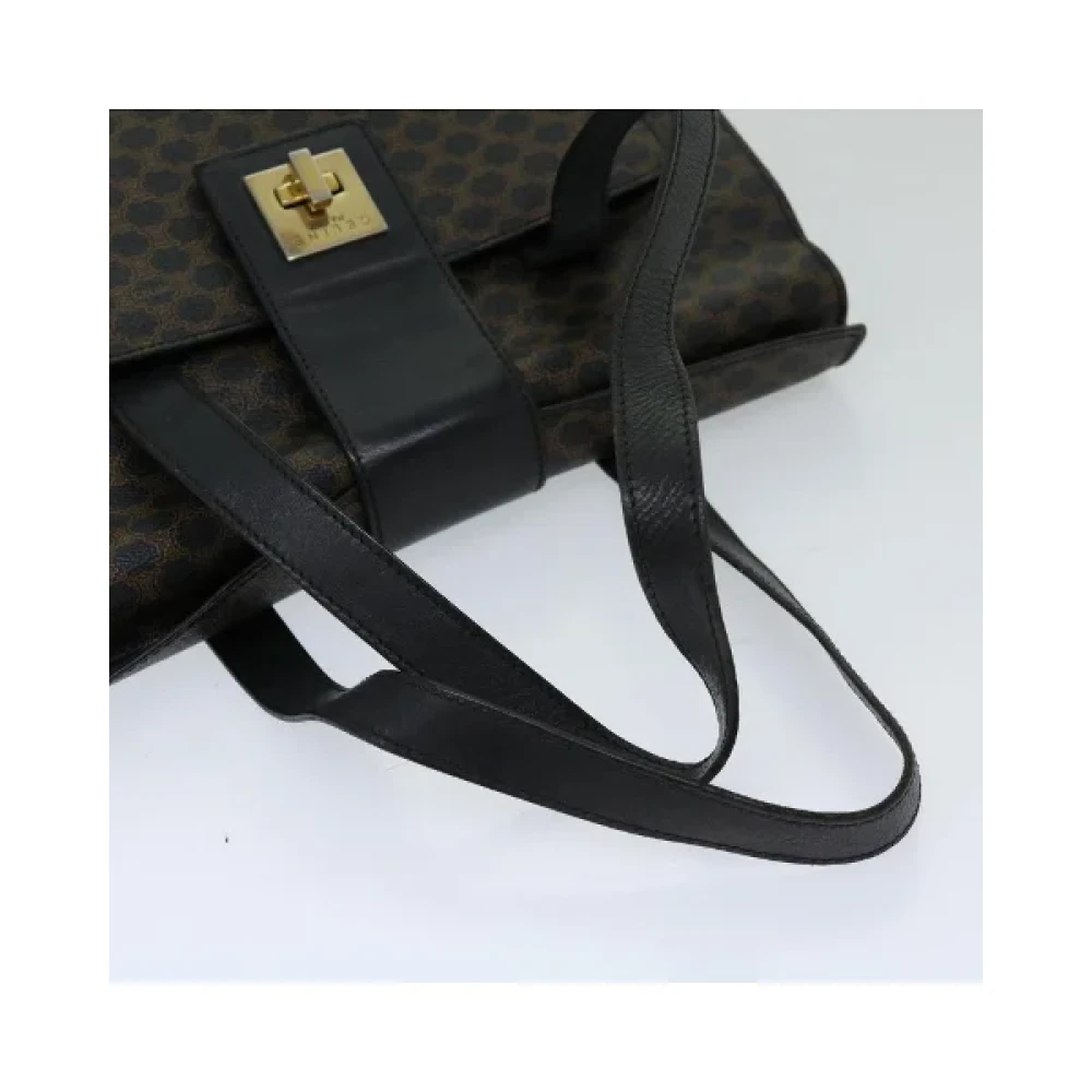 Celine Vintage Pre-owned Leather handbags Black Dames